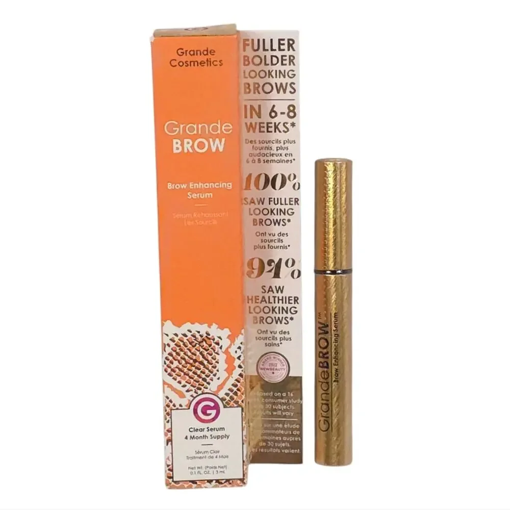 Grande Cosmetics GrandeBrow Brown Enhancing Serum 4 Month Supply
